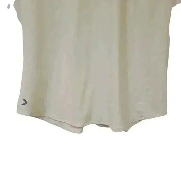 IFIT Women's Ivory Poly/Tencel Short Sleeve V-Back Slit Back T-shirt - Picture 4 of 11